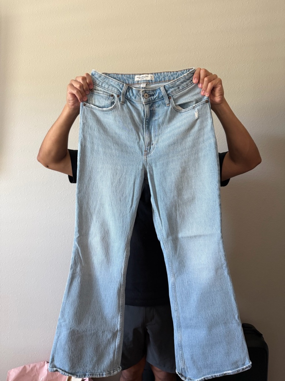 Abercrombie & Fitch Light Blue Flare Jeans Curve Love